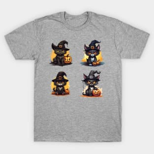 Halloween Cats - Cute Kittens T-Shirt